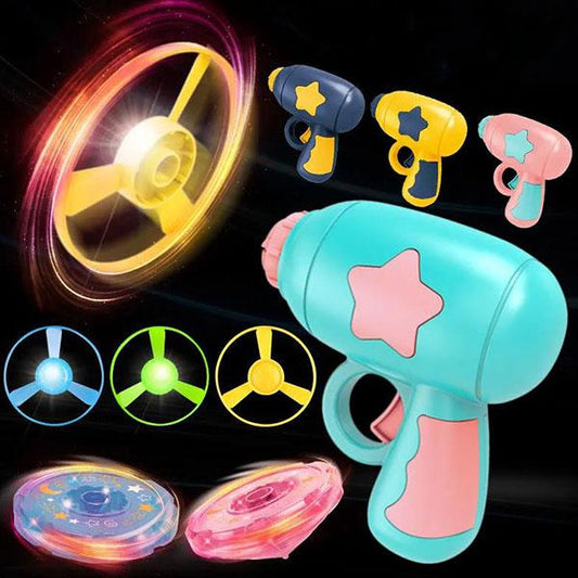 Flying Glowing Children's Toys Outdoor Casual Frisbee Boys and Girls Puzzle Parent-Child Interactive Game Toy Pistol