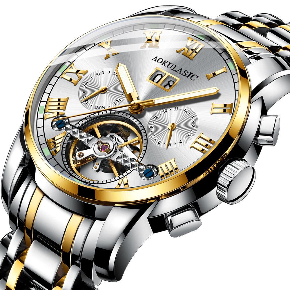 Mens Watch Top Brand Luxury Military Sport Automatic Mechanical Wristwatch Skeleton Male Clock