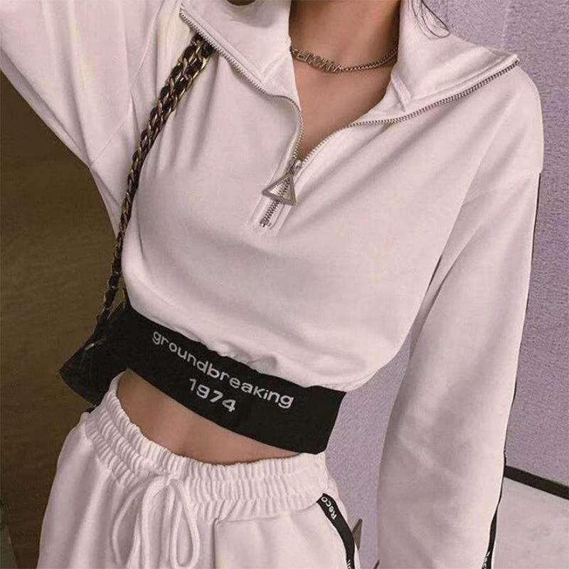 Sports Suits for Women In Spring and Autumn, Short, Tall and Short, Slim Sweater, Fashionable Trousers, Casual Two-piece Set for Women