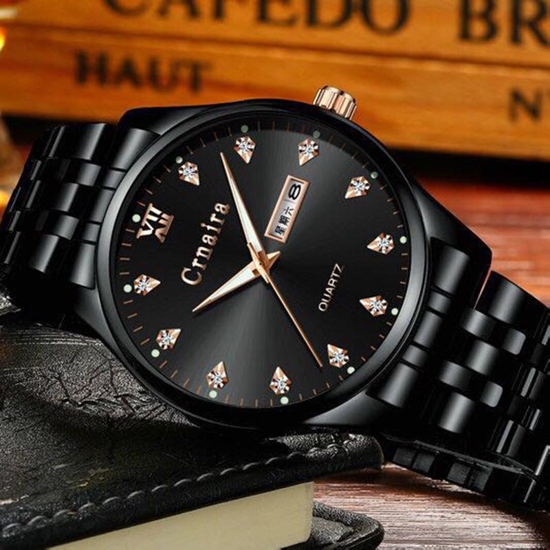 Men's Watches Luxury  Business Machinery Leisure Automatic Waterproof Stainless Steel Watch Men