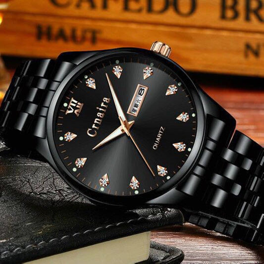 Automatic Machinery Men's Watches Top Luxury Brand Watch Men Business Steel Clock Men Moon Watch