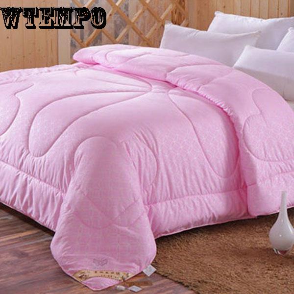 Silk Cotton Quilt Fashion Home Supplies Thick Silk Quilt Winter Double Warm Bedding Comfort