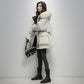 Large Fur Collar Women's Mid-length Pie To Overcome The Winter Fashion Trend Loose Thick Warm Down Padded Jacket