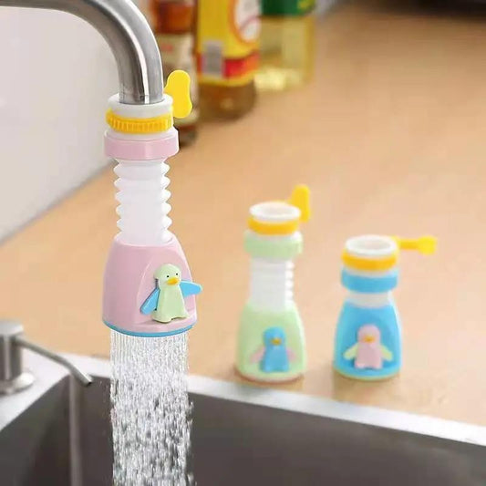 Kitchen Faucet Splash-proof Sprinkler Spout Universal Cartoon Cute Water Purification Extender Household Tap Water Filter