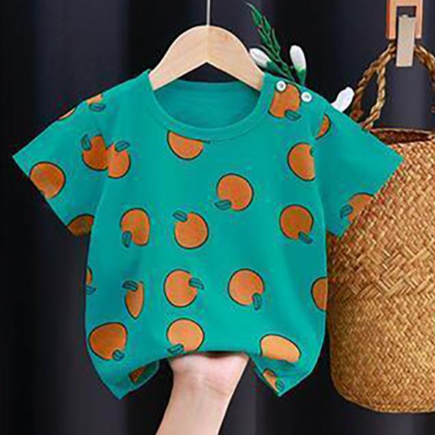 Summer Kids Cute Printing T Shirts Short Sleeve Tops Korean Style O-neck Loose T Shirts For Children Girls and Boys