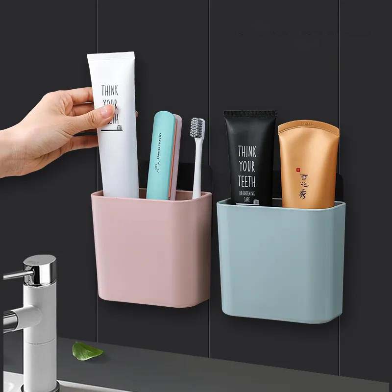 Wall-mounted Toothbrush Toothpaste Storage Box Bathroom Creative Minimalist Storage Rack