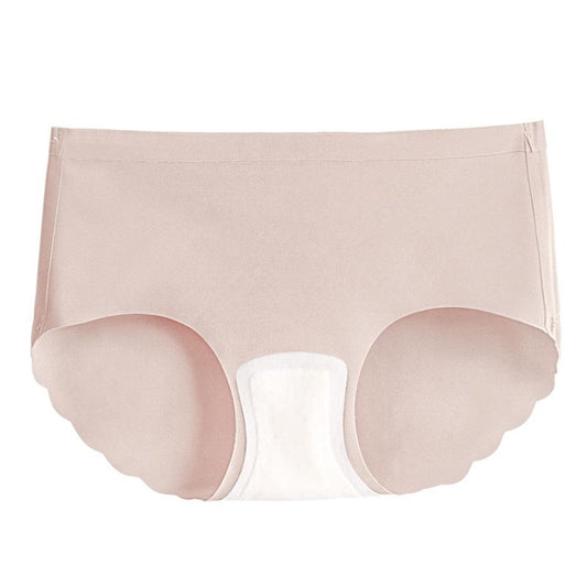 3Pcs/Set Women's Ice Silk Seamless Cotton Crotch Panties Solid Color Large Szie Mid-waist Modal Briefs