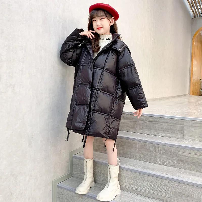 Girls' Warm Winter Coat Autumn and Winter Little Girl Windbreaker Children's Cotton-padded Jacket