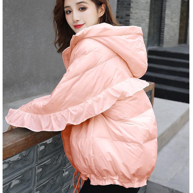 Glossy Women's Down Padded Jacket Fashion Short Style Student Padded Jacket Thick Warm Loose Padded Jacket Winter Jacket