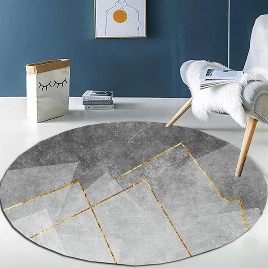 Round Carpet Living Room Large Area Mat Hanging Basket Coat Room Carpet Home Room Dressing Table Floor Mat Modern Minimalist Wind