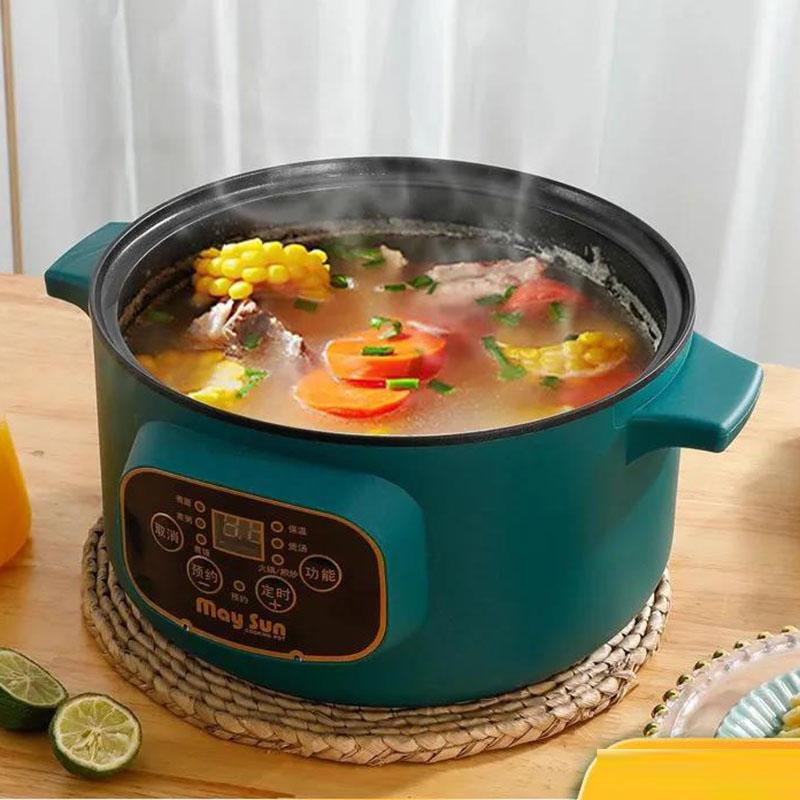 Multifunctional Electric Cooker Rice Cooker Electric Steamer Household Electric Frying Pan Non-stick Pan