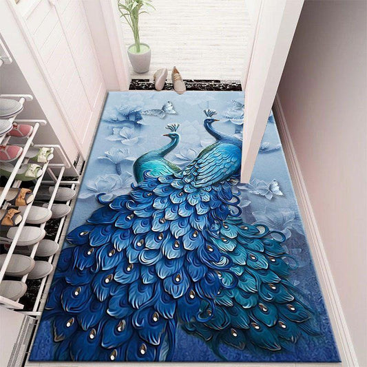 3D Foyer Floor Mat Door Mat Suede Floor Mat Door Floor Mat Kitchen Floor Mat Bedroom Bathroom Non-slip Absorbent Carpet