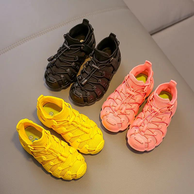 Kids Sneakers Children's Sports Shoes Mesh Breathable Autumn Girls Leisure Caterpillars