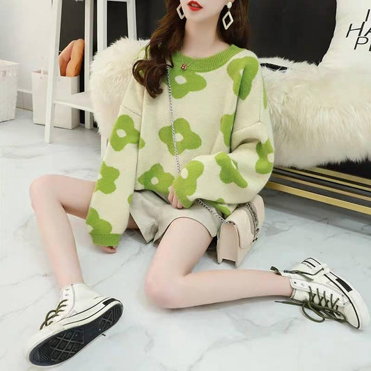 Sweater Women's Loose Winter Sweater Tops Lazy Wind New Winter Small Fresh Pullover Women