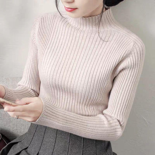 Sweater Cashmere Loose Fashion Large Size Women's Cardigans Bat Turtleneck Knitted Sweater