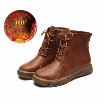 Retro Martin Boots Female British Style Boots Short Boots Flat Women's Boots Ladies Motorcycle Boots