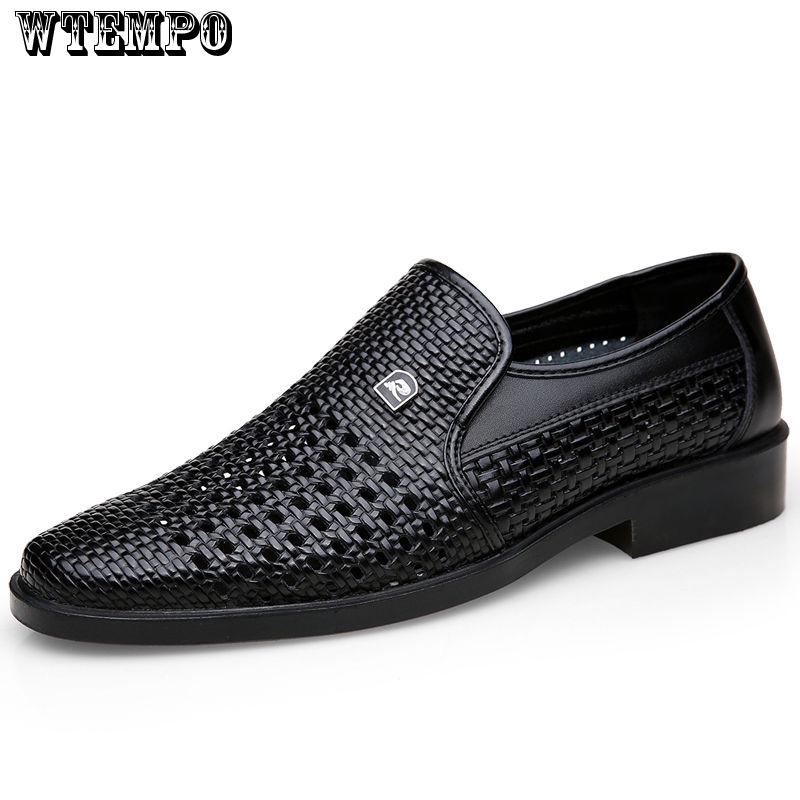 Summer Men Shoes Casual Luxury Genuine Leather Loafers Moccasins Breathable Slip on Shoes