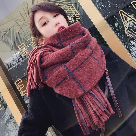 Scarf Women Wrap Solid Women Long Cashmere Head Scarves