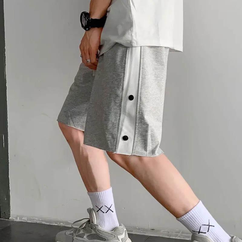 Men's Summer Casual Shorts Loose 5-point Pants Wide-legged Straight All-match Striped Outer Wear Shorts Breathable Fashion Comfortable Shorts