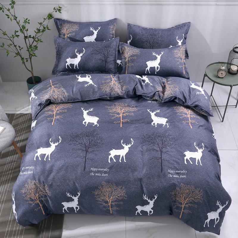 Simple Style New Bedding Set 3pcs/4pcs Children Printing Duvet Cover Set