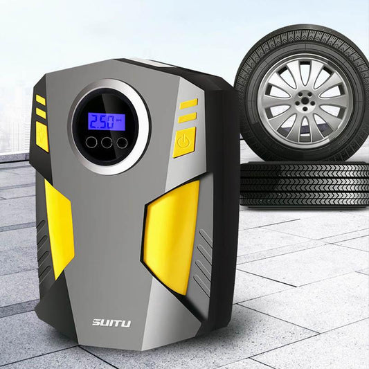 Data Display Screen Car Air Pump Portable Car Tire Multi-function Inflation Tool 12v Refilling Pump Car with Electric Pump High Power General Purpose