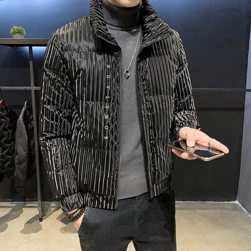 Men's Down Jacket Winter Korean Style Short Stand Collar Trend Handsome Lightweight Thick Men's Jacket