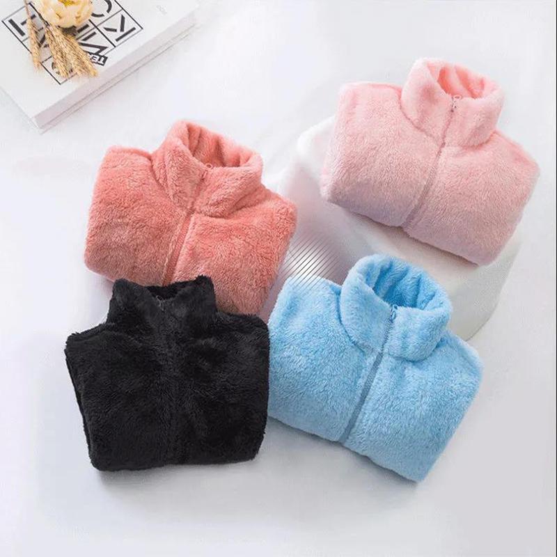 Double-faced Fleece Outdoor Jacket Women's Thickening Plus Fleece Autumn and Winter Cardigan Sports Warm Sweater Plush Jacket