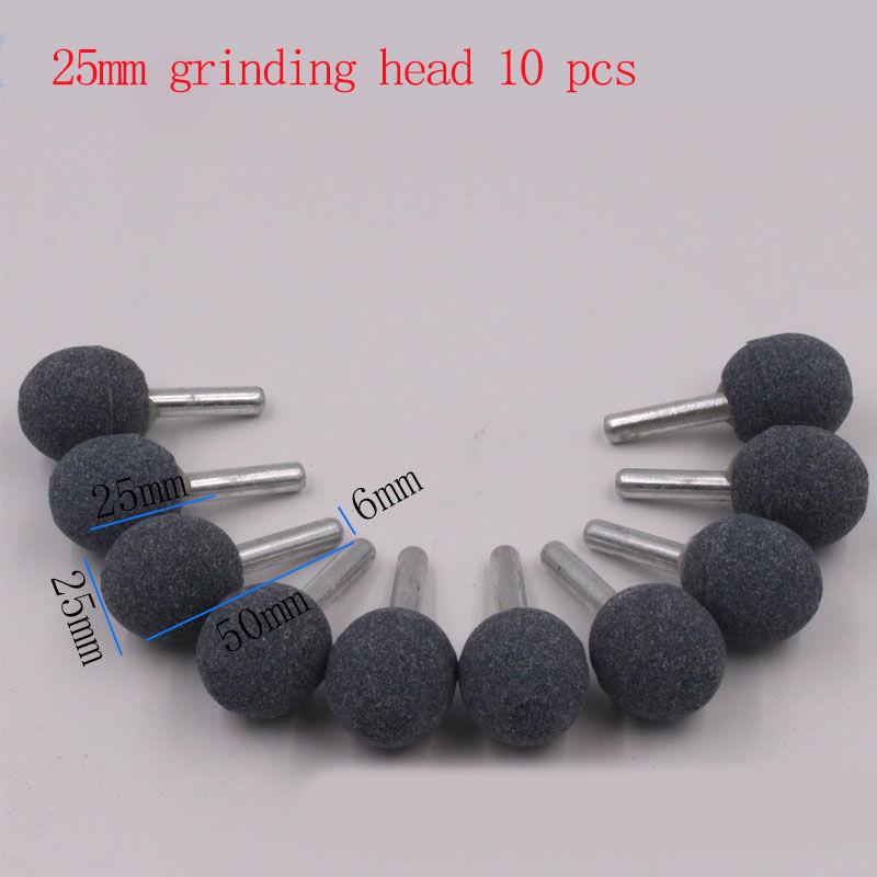 19 Style 5/10 Pcs 6mm Emery Grinding Head Set Grinding Wheel Grinding Head Mini Electric Grinding Grinding Head