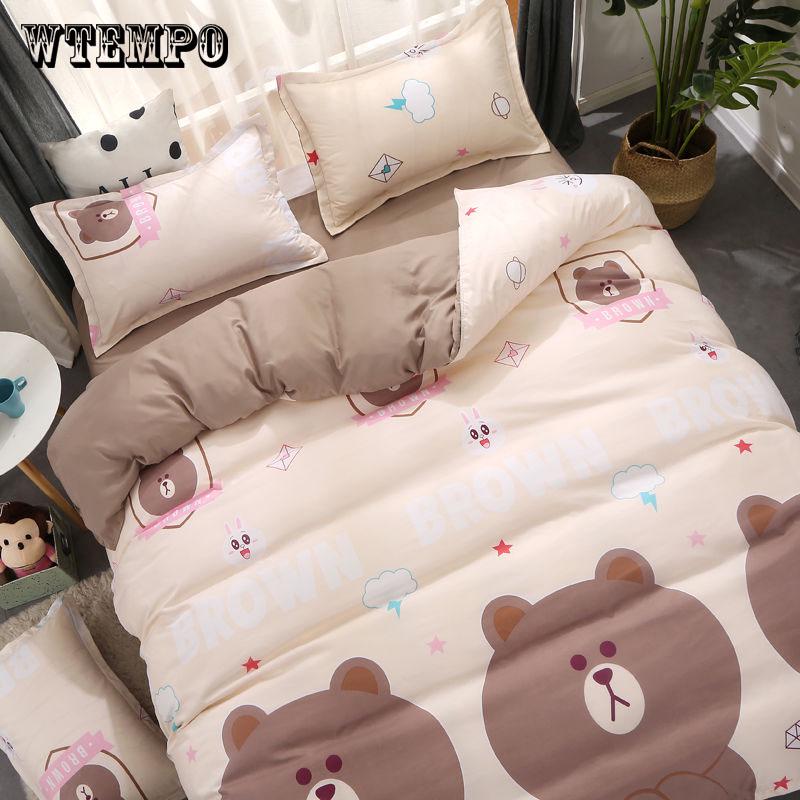 Home Textiles Comfortable 3/4pcs Bedding Soft Skin-friendly Star Bedding Sets