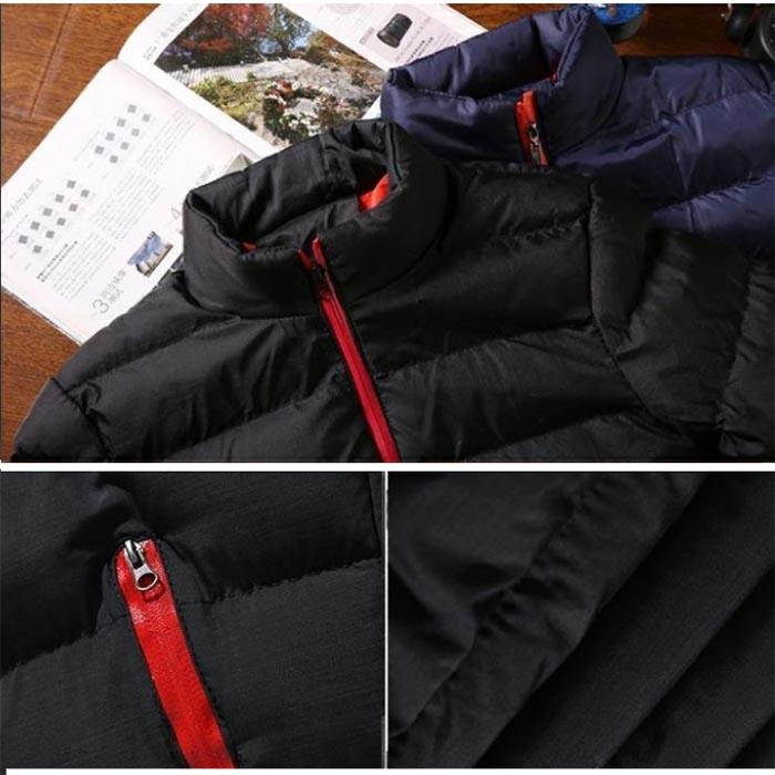 Men's Ultralight Down Jacket Winter Waterproof and Windproof Jacket Plus Size Warm Down Jacket Slim Casual Jacket