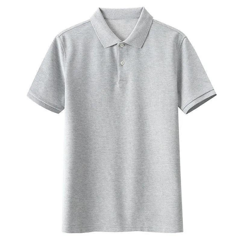 Summer Men's Short-sleeved T-shirt Lapel Short  Shirt T-shirt Men's Top Bottoming Undershirt