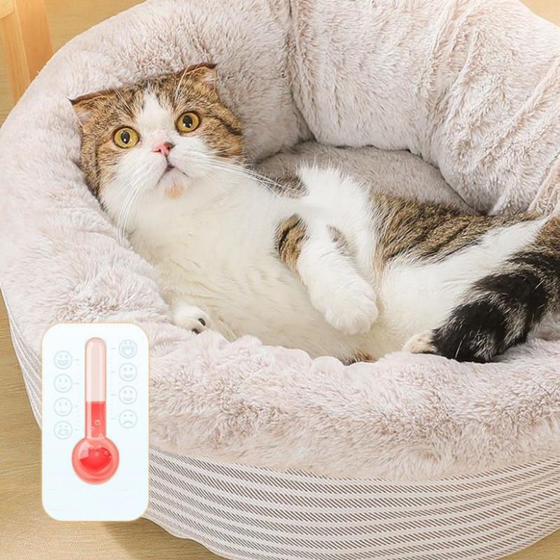 Warm winter cat litter semi-enclosed dogs litter house villa cat bed deep sleep kennel Dog Bed Mat Plush Soft Warm Pets Nest Cushion Sleeping Sofa