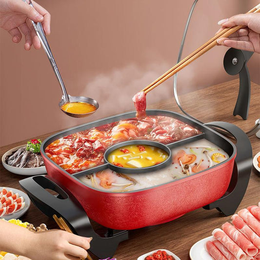 Electric Cooker Household Electric Pot Multi-function Cooking Pot All-in-one Electric Frying Pan Roasting Non-stick Pan