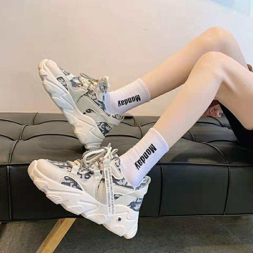 Women's Sneakers Spring Student All-match Mesh Shoes Korean Version Ins Casual Dad Shoes