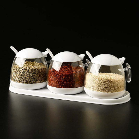 Seasoning Box Home Multi-function Kitchen Seasoning Plastic Storage Tank