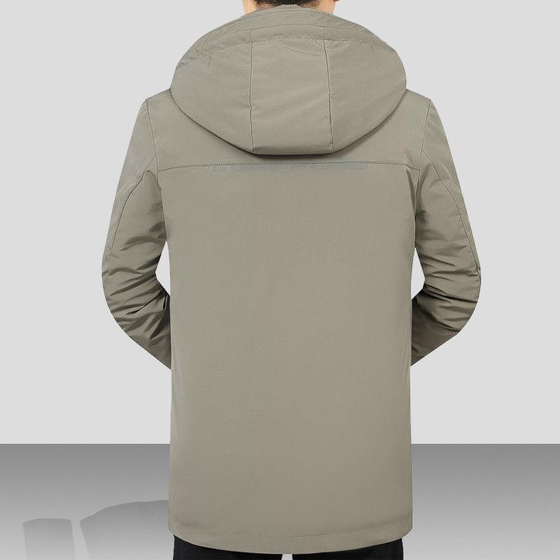 Winter Men's Middle-aged Down Padded Jacket Casual Thickened Cold-proof Clothes Handsome Slim Padded Jacket