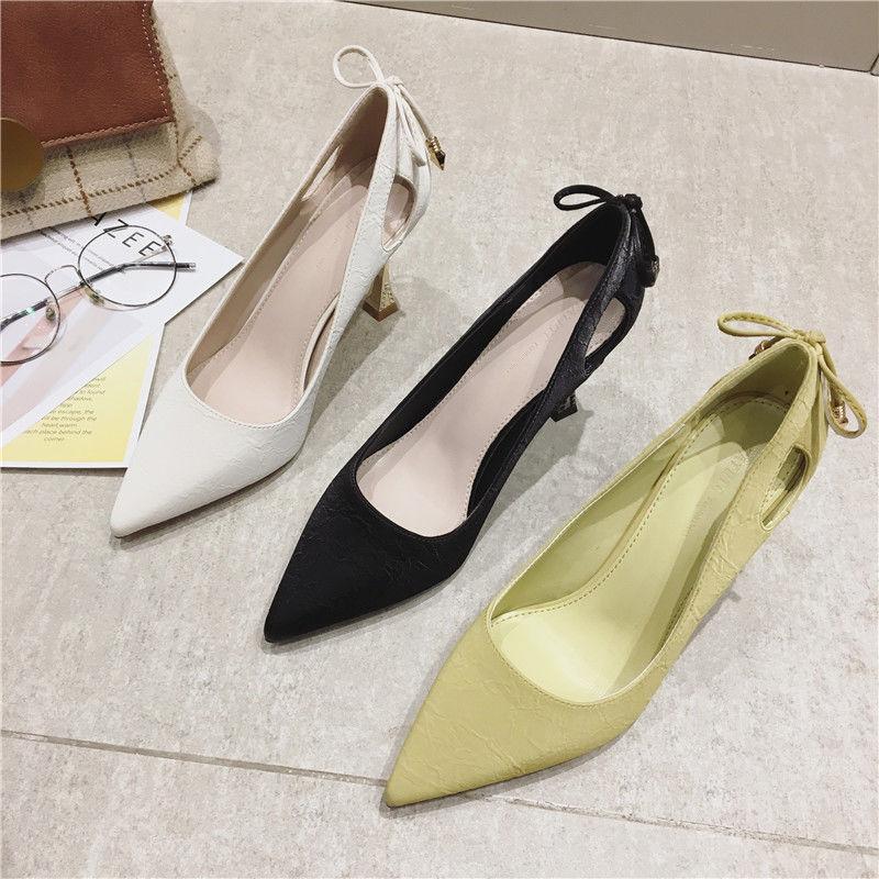 Pointed High Heels Stiletto Pumps Women's Shoes Spring Ladies Temperament All-match Professional Four Seasons Single Shoes