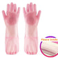 Dog Cat Bathing Gloves Massage Brush Extended Anti-cat Scratch Bites Dog Pet Gloves Dedicated Artifact Pet Grooming Hair Removal Washing Gloves