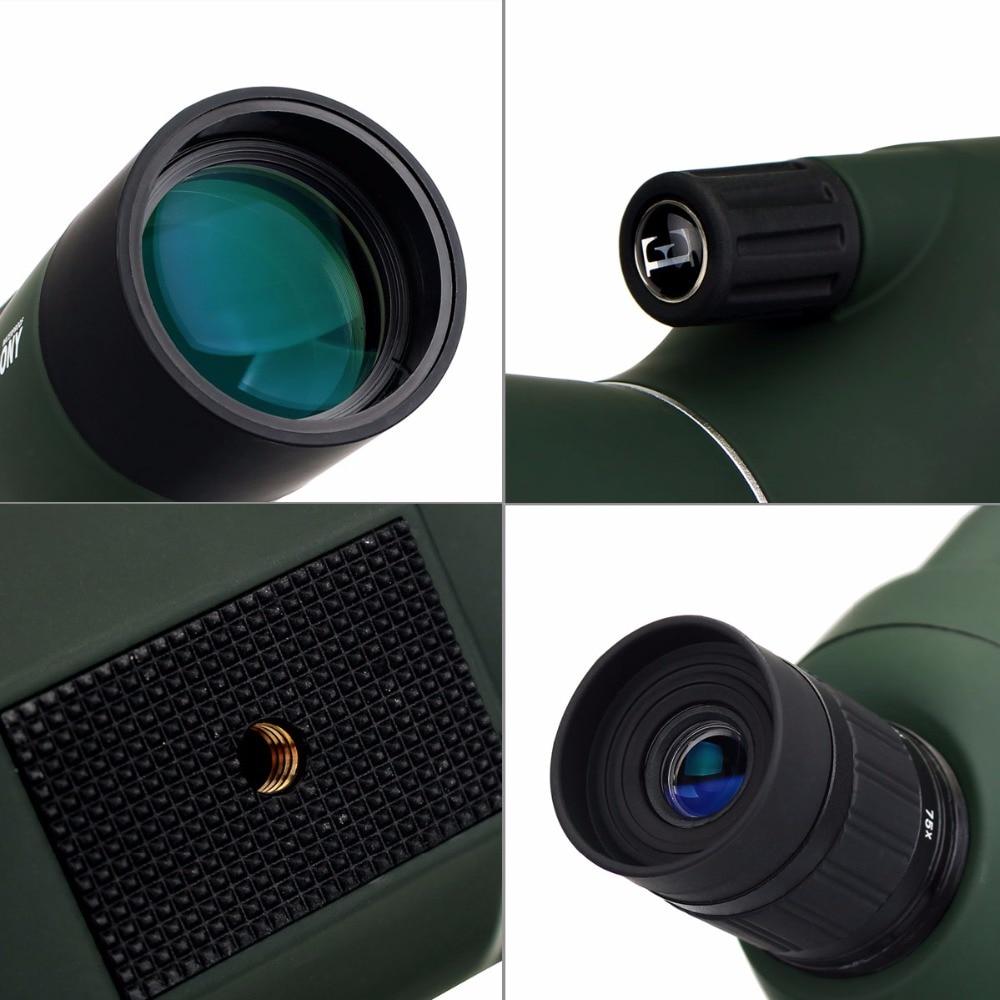 Telescope 20-60x60 Spotting Scope Monocular Powerful Binoculars Bak4 Prism FMC Lens Waterproof W/ Tripod for Hunting