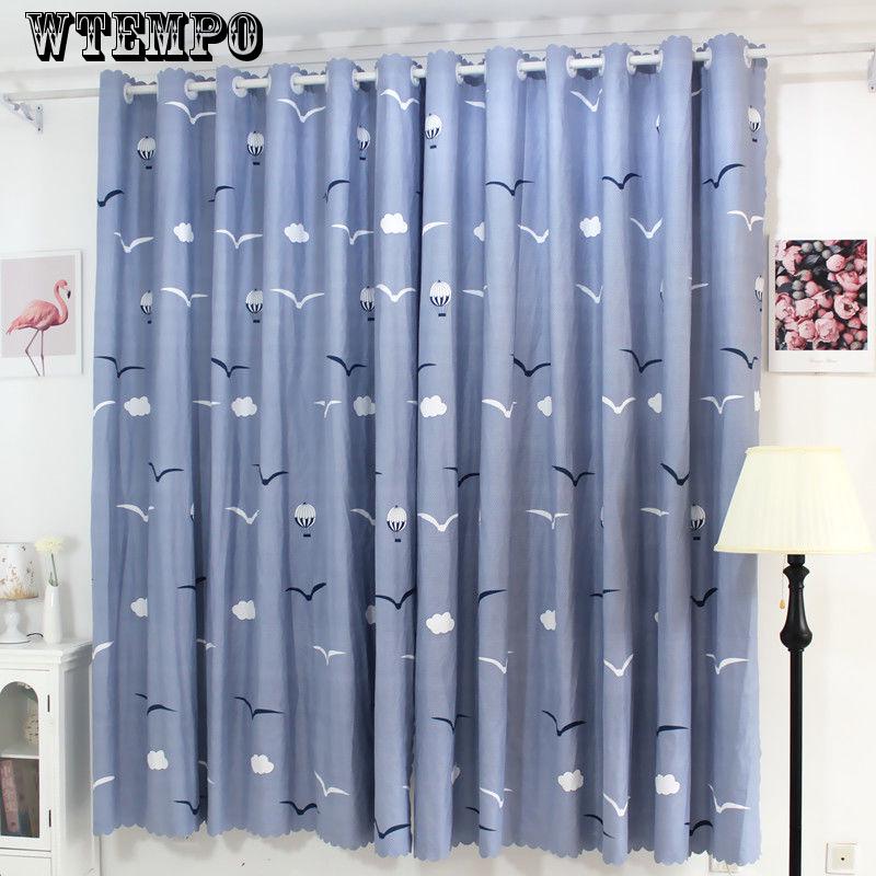 Children's Curtains Boys Bedroom Living Room Floor Ceiling Window Cartoon Blackout Curtains