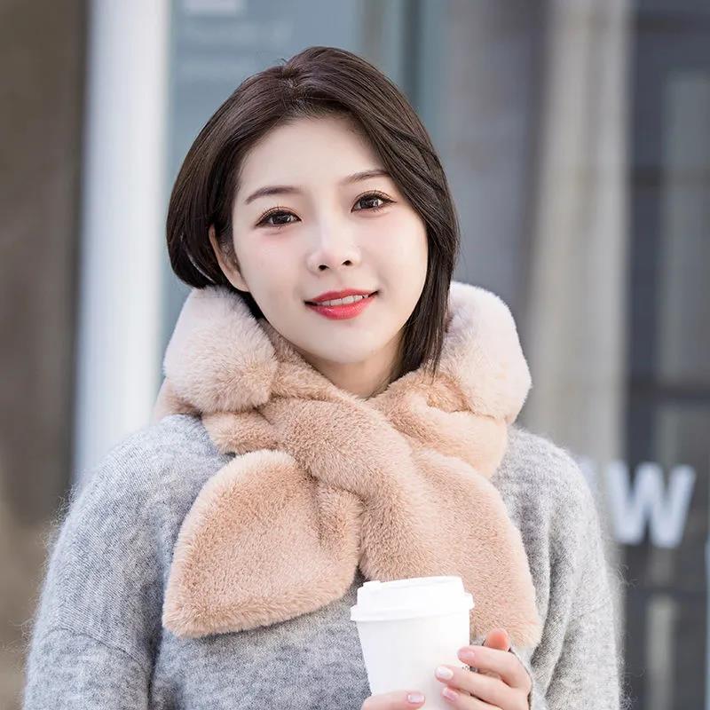 Hat Scarf Two Piece Set Women's Winter Thickened Baotou Ear Protection Cycling Hat Plush Integrated Thermal Hat