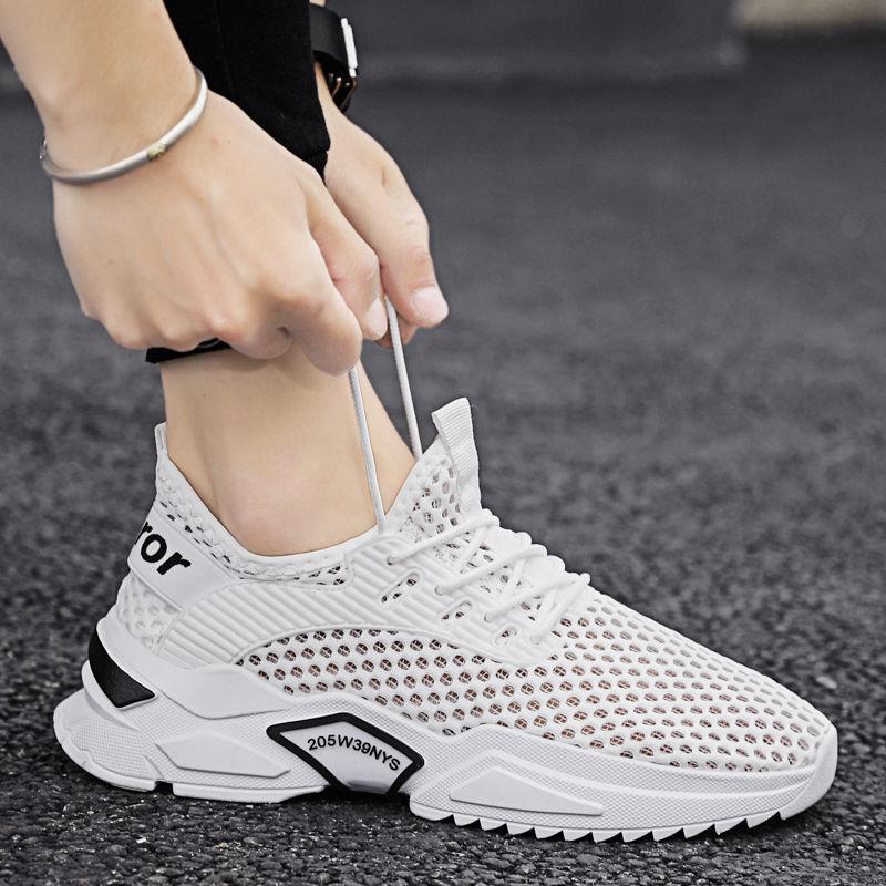 Summer Breathable Mesh Thin Men's Shoes Men's Beach Sports Hollow Hole Shoes