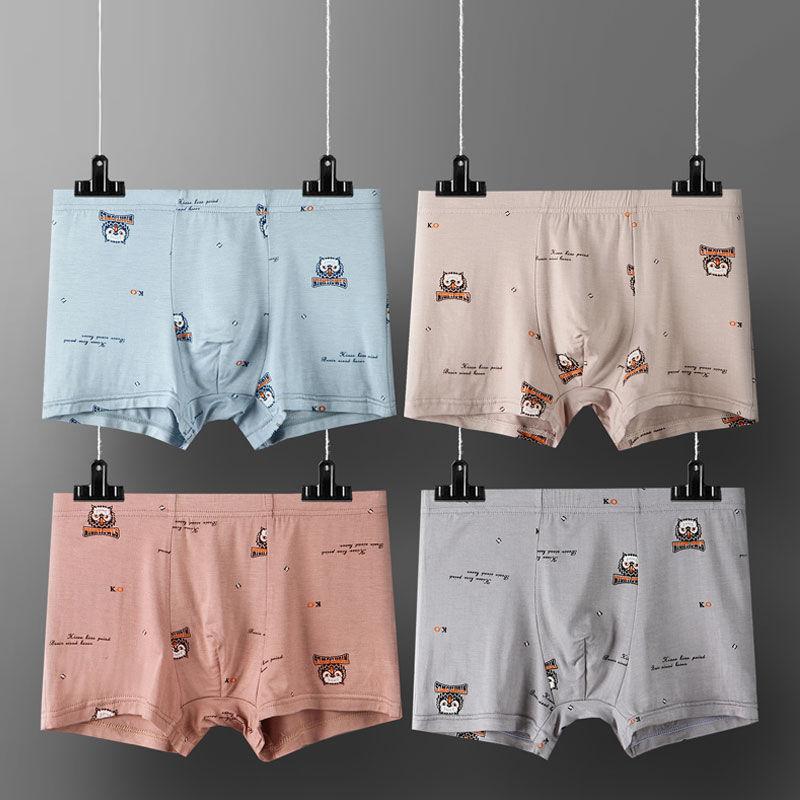 Cotton Boxer Comfortable Breathable Plus Size Men's Youth Boxer Shorts