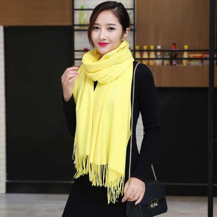 Women Scarf Cashmere Scarves Ladies Thicken Shawl Wrap Autumn Winter Pashmina Unisex Scarf