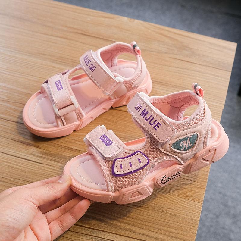 Boys  Girls Sandals Summer Korean Kids Non-slip Soft-soled Breathable Beach Shoes Large Children's Shoes