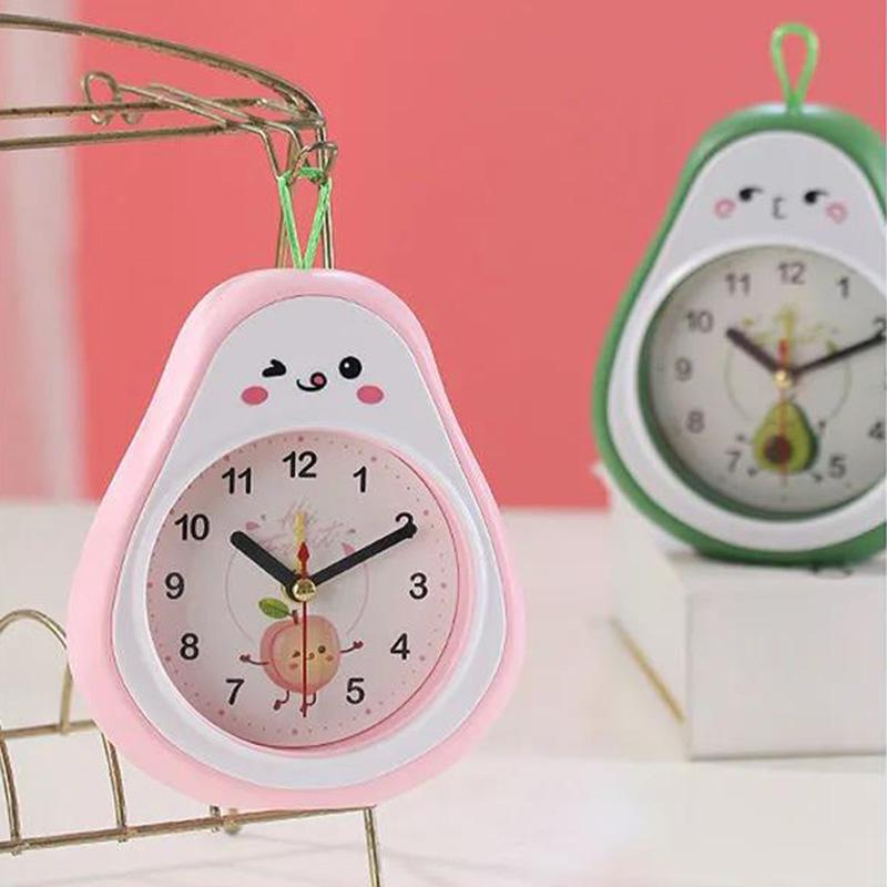 Creative Fruit Small Alarm Clock Student Dormitory Simple Children's Bedroom Bedside Wall Hanging Alarm Girl Cute