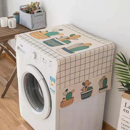 Drum Washing Machine Cover Waterproof Sun Protection Cover Double Door Refrigerator Cover Towel Oven Cover Dust Towel Microwave Oven