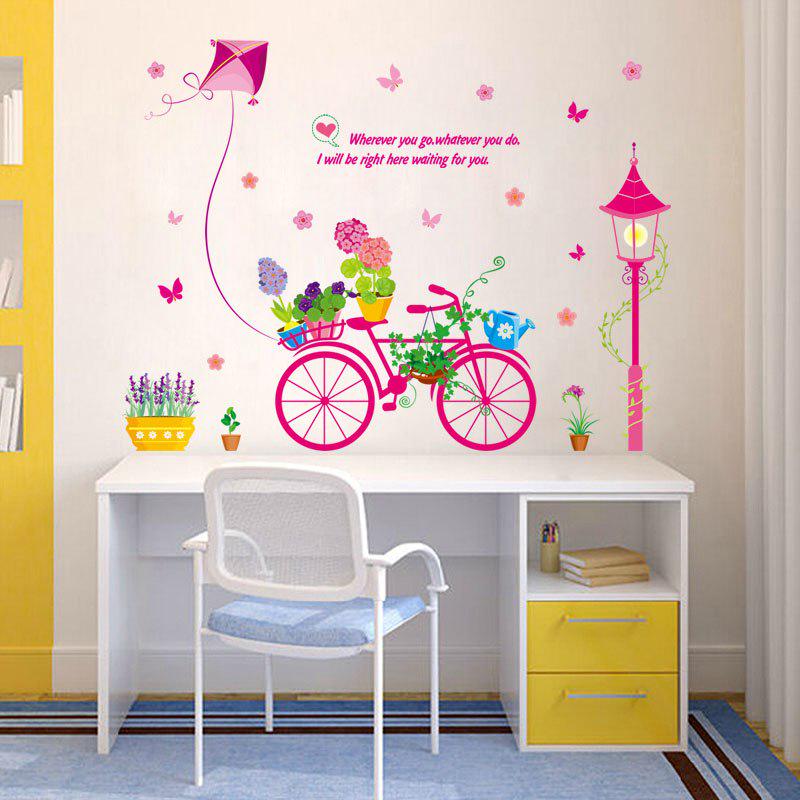 [Wall sticker] bonsai bike wall stickers for kids rooms baby nursery girls bedroom decorations wall