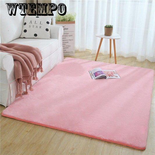 Bedroom carpet soft rabbit fur carpet living room carpet room coffee table plush pad thick plush