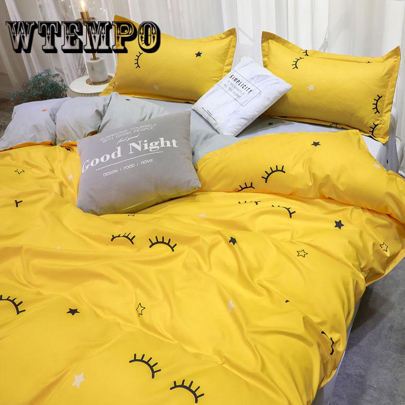 Bedding Set Print Set Lifelike Bedclothes with Pillowcase Bed Set Home Textiles